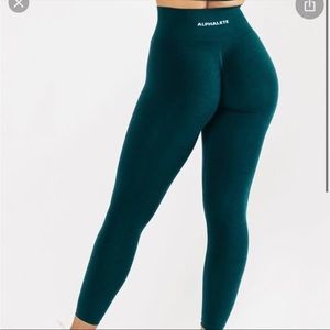 Alphalete teal amplify leggings (medium, 2021 launch)